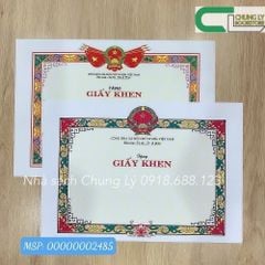 Giấy khen A4 mỏng