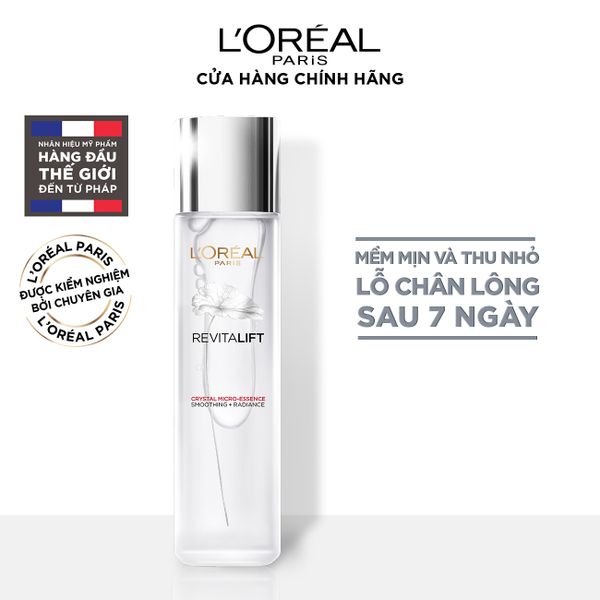 Dưỡng Chất Căng Mướt Da L’Oréal Paris Revitalift Crystal Micro Essence 130ml