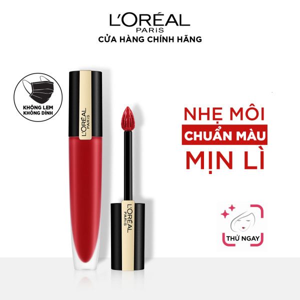  [GWP] son tint mịn lì cao cấp L'Oréal Paris Rouge Signature 7ml 