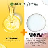  Nước làm sạch và tẩy trang dưỡng sáng da Garnier Micellar Water Vitamin C 400ml 