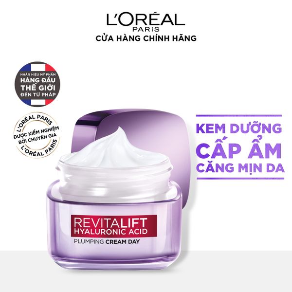 Kem dưỡng siêu cấp ẩm căng mịn da L’Oreal Paris Revitalift Hyaluronic Acid 50ml