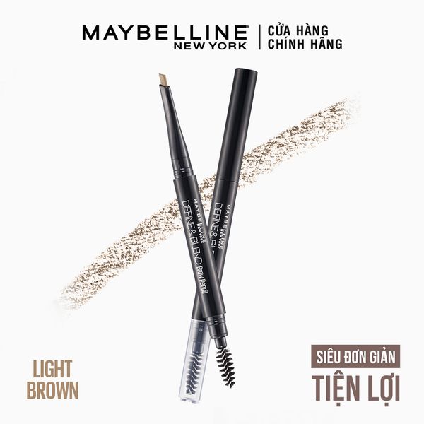 Chì Kẻ Mày 2 Đầu Sắc Nét Tự Nhiên Maybelline New York Define & Blend Brow Pencil 0.16g