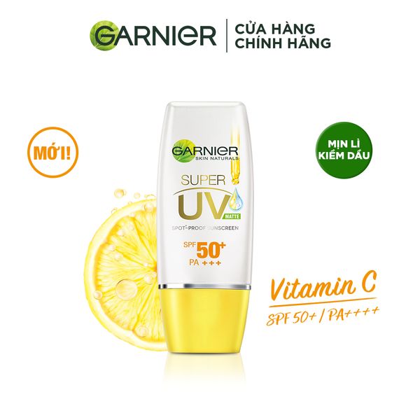 Kem chống nắng kiềm dầu & sáng da Garnier Light Complete Super UV Matte 30ml