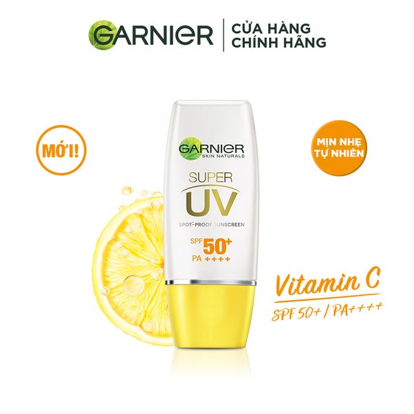 Kem chống nắng mịn mượt & sáng da Garnier Light Complete Super UV Natural 30ml