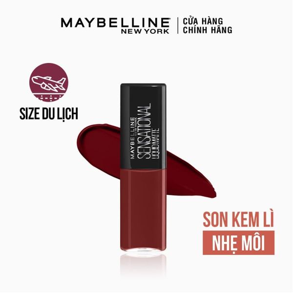  [Gift] Son Kem Lì Nhẹ Môi Maybelline New York Sensational Liquid Matte Mini 2.7ml 
