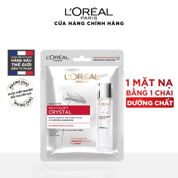 Mặt nạ dưỡng chất pha lê Revitalift Crystal Micro-Essence Treatment Mask L’Oreal Paris 25g