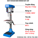  Máy khoan bàn bán tự động DAF-25F 