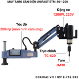  Máy taro cần điện Unifast ETM-30-1200 