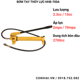  Bơm tay thủy lực HHB-700A 