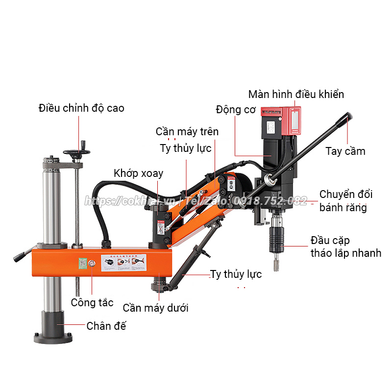 Máy khoan taro cần điện Unifast