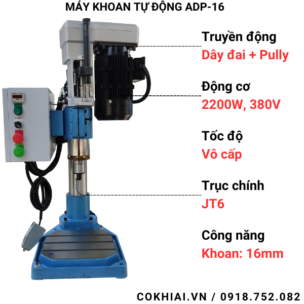 Máy khoan tự động khí nén Unifast ADP-16