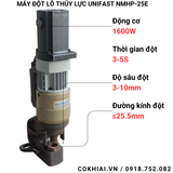  Máy đột lỗ cầm tay Unifast NMHP-25E 