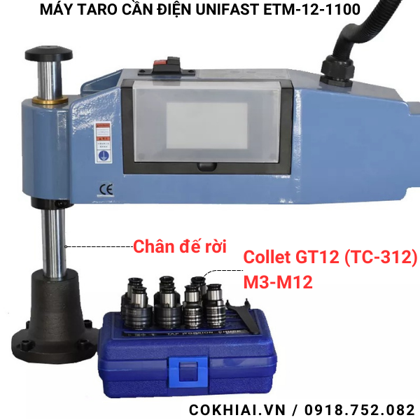 Cấu tạo máy taro điện Unifast ETM-12-1100