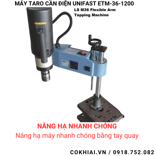 Cấu tạo máy taro cần điện Unifast ETM-36-1200