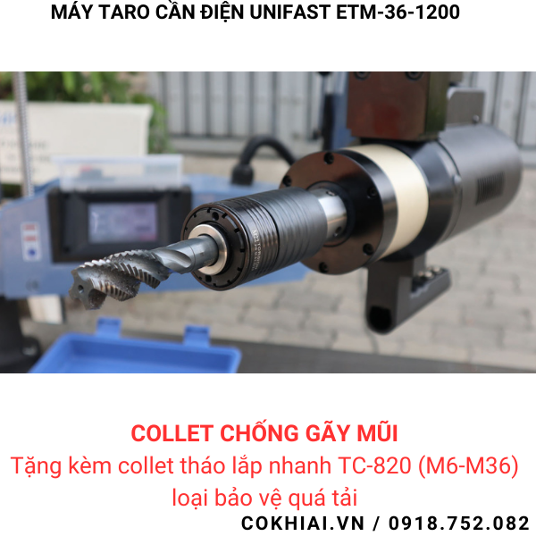 Phụ kiện máy taro cần điện Unifast ETM-36-1200