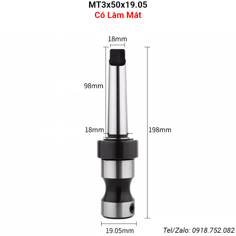 Đầu cặp mũi khoan từ MT3x50x19.05