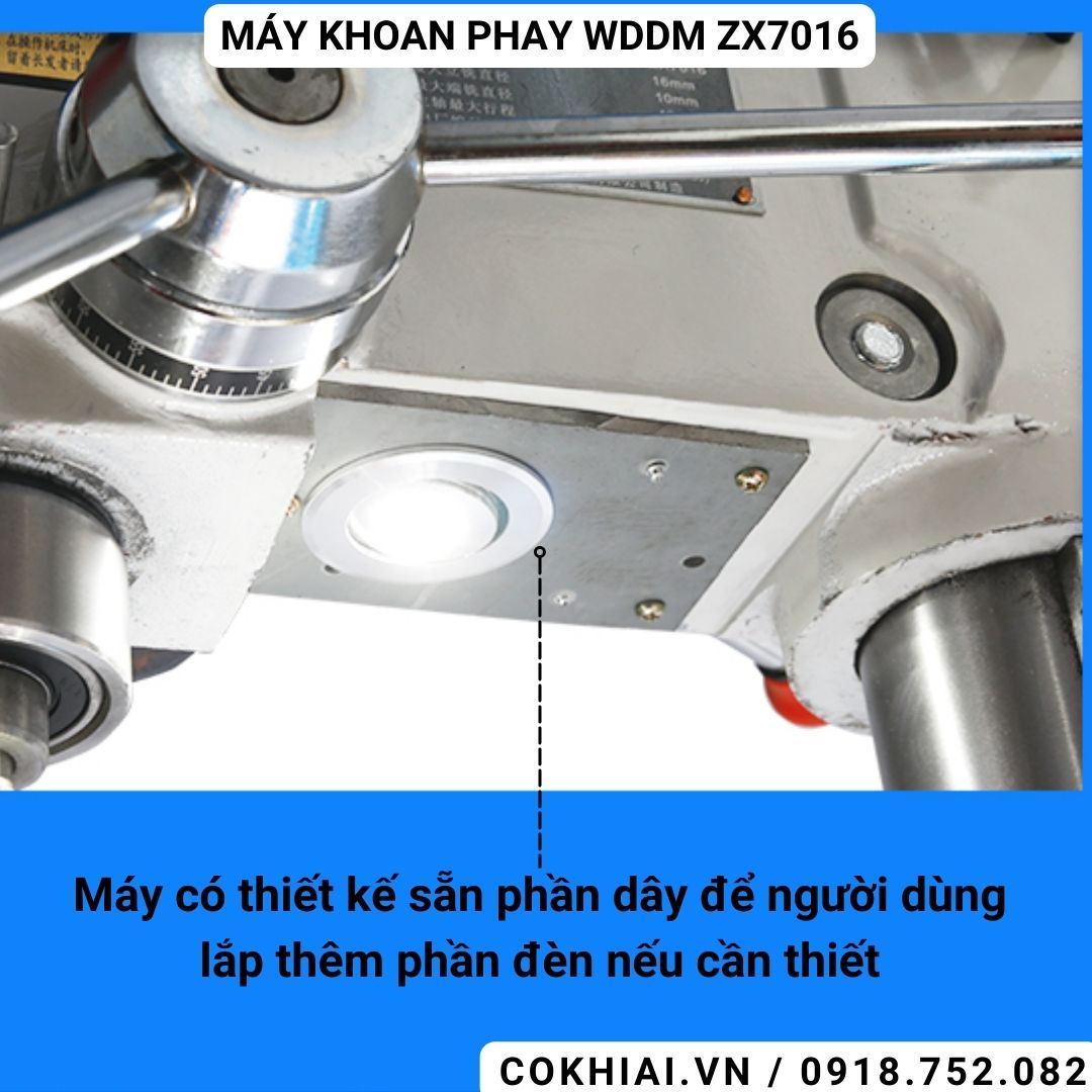 Máy khoan phay mini giá rẻ WDDM ZX7016 Ø16mm 1 phase – Cơ Khí Ai