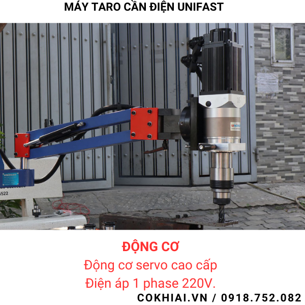 Cấu tạo máy taro cần điện Unifast