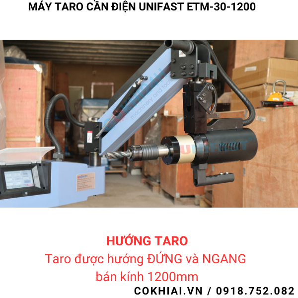 Cấu tạo máy taro cần điện Unifast ETM-30-1200