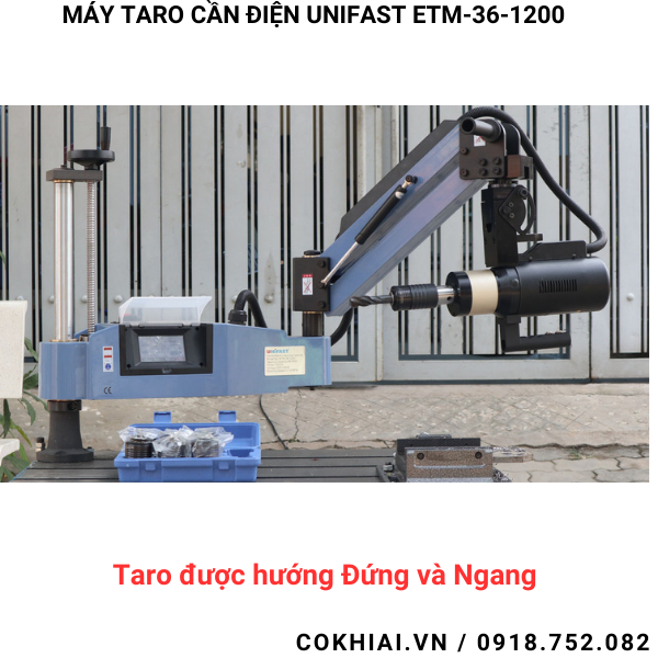 Cấu tạo máy taro cần điện Unifast ETM-36-1200