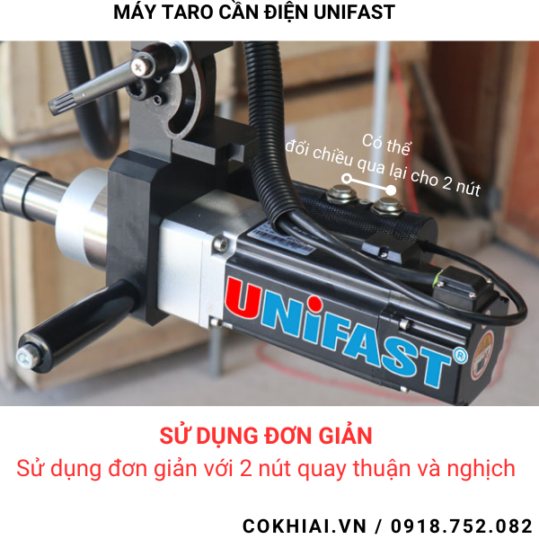 Cấu tạo máy taro cần điện Unifast