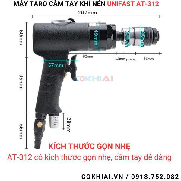 Cấu tạo máy taro cầm tay AT-312