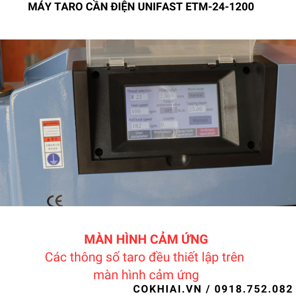 Cấu tạo máy taro điện Unifast ETM-24-1200