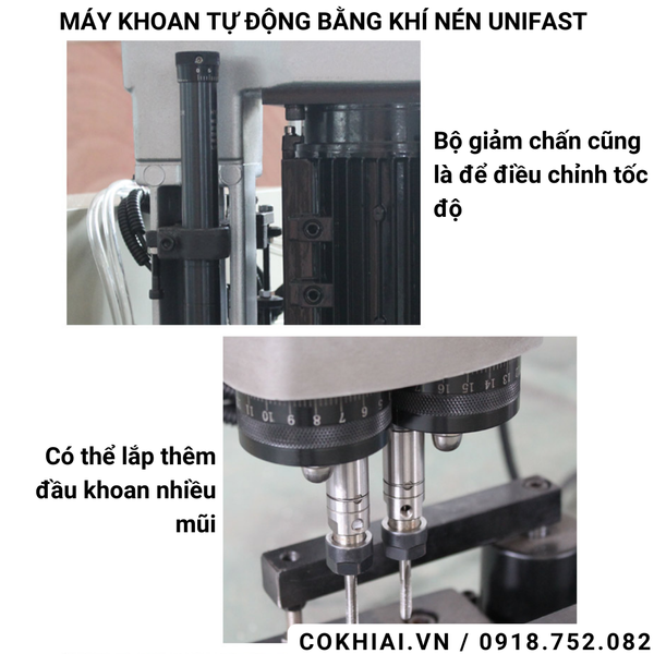 Cấu tạo máy khoan tự động khí nén ADP-16