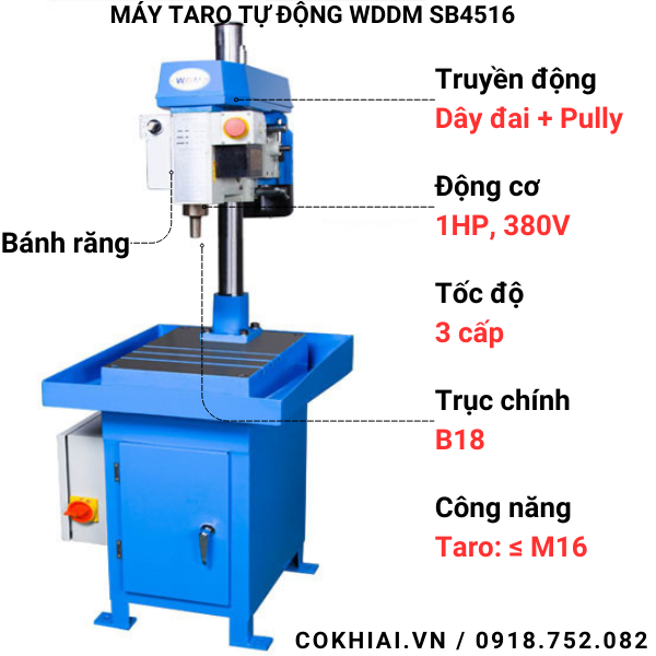 Thông số máy taro tự động WDDM