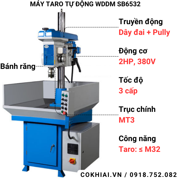 Thông số máy taro tự động WDDM