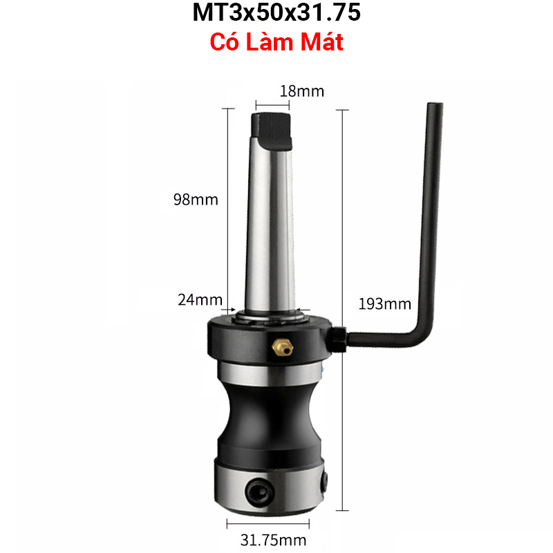 Đầu cặp mũi khoan từ MT3x50x31.75