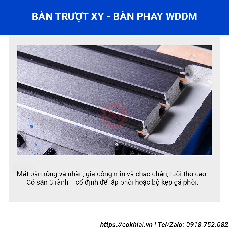 Bàn phay chữ thập, bàn trượt XY ZX7025