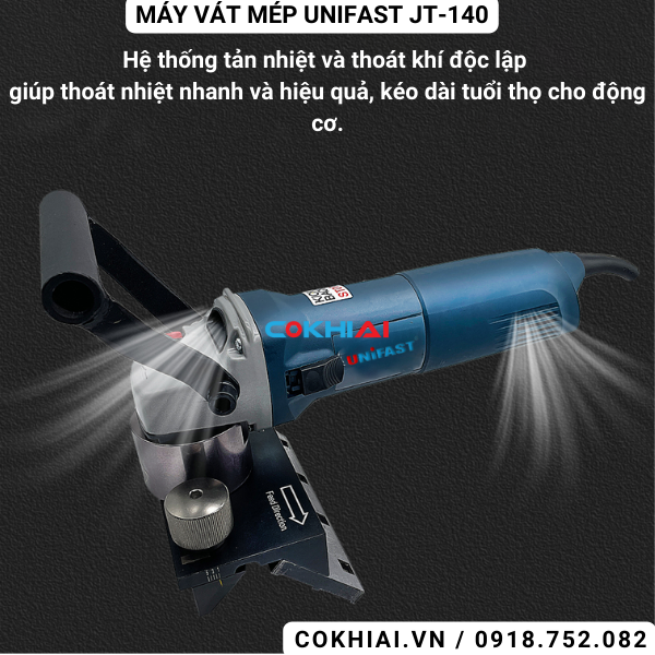 Cấu tạo máy vát mép Unifast JT-140