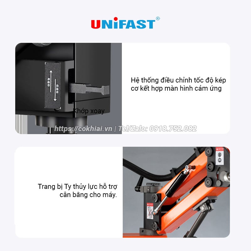 Máy khoan taro cần điện Unifast