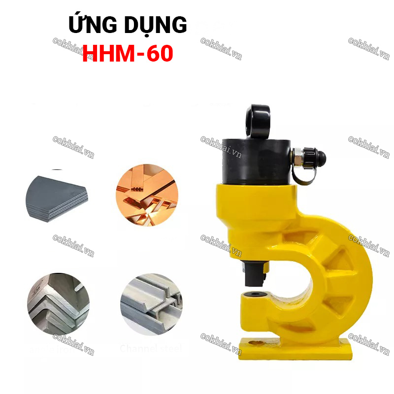 Ứng dụng đầu đột lỗ thủy lực HHM-60