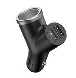  Tẩu sạc chữ Y dùng cho xe hơi Baseus Y-Type Dual USB (40W, 3.4A Fast Charge, Intelligent Car charger) 