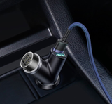  Tẩu sạc chữ Y dùng cho xe hơi Baseus Y-Type Dual USB (40W, 3.4A Fast Charge, Intelligent Car charger) 