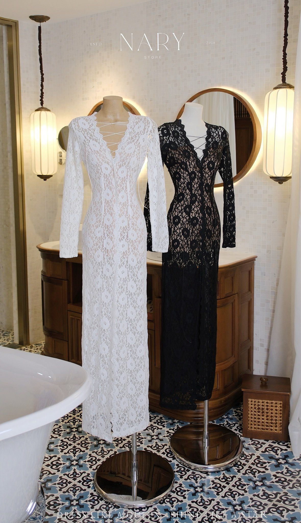 Đầm Ren TD Đan Dây