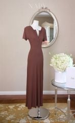 Đầm Thun Viền Bèo Tay Con