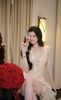 Đầm Kim Sa Phối Voan Kèm Charm