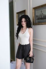 Quần Short Họa Tiết Kèm Dây