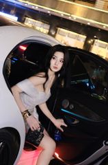 Đầm Lưới Bẹt Vai Phối Lụa