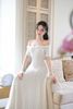 Đầm Len Xoắn Bẹt Vai