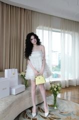 Đầm Babydoll Tầng Viền Đá