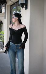 Áo Lụa TD Phối Viền Ren