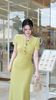 Đầm Thun Viền Bèo Tay Con