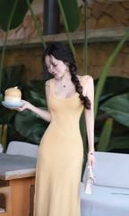 Đầm Thun Cổ U Đuôi Cá