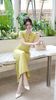 Đầm Thun Viền Bèo Tay Con