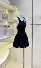 Đầm Xòe Balo Kèm Hoa