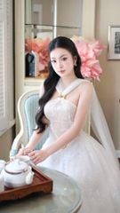 Đầm Lưới Cột Yếm Kèm Charm